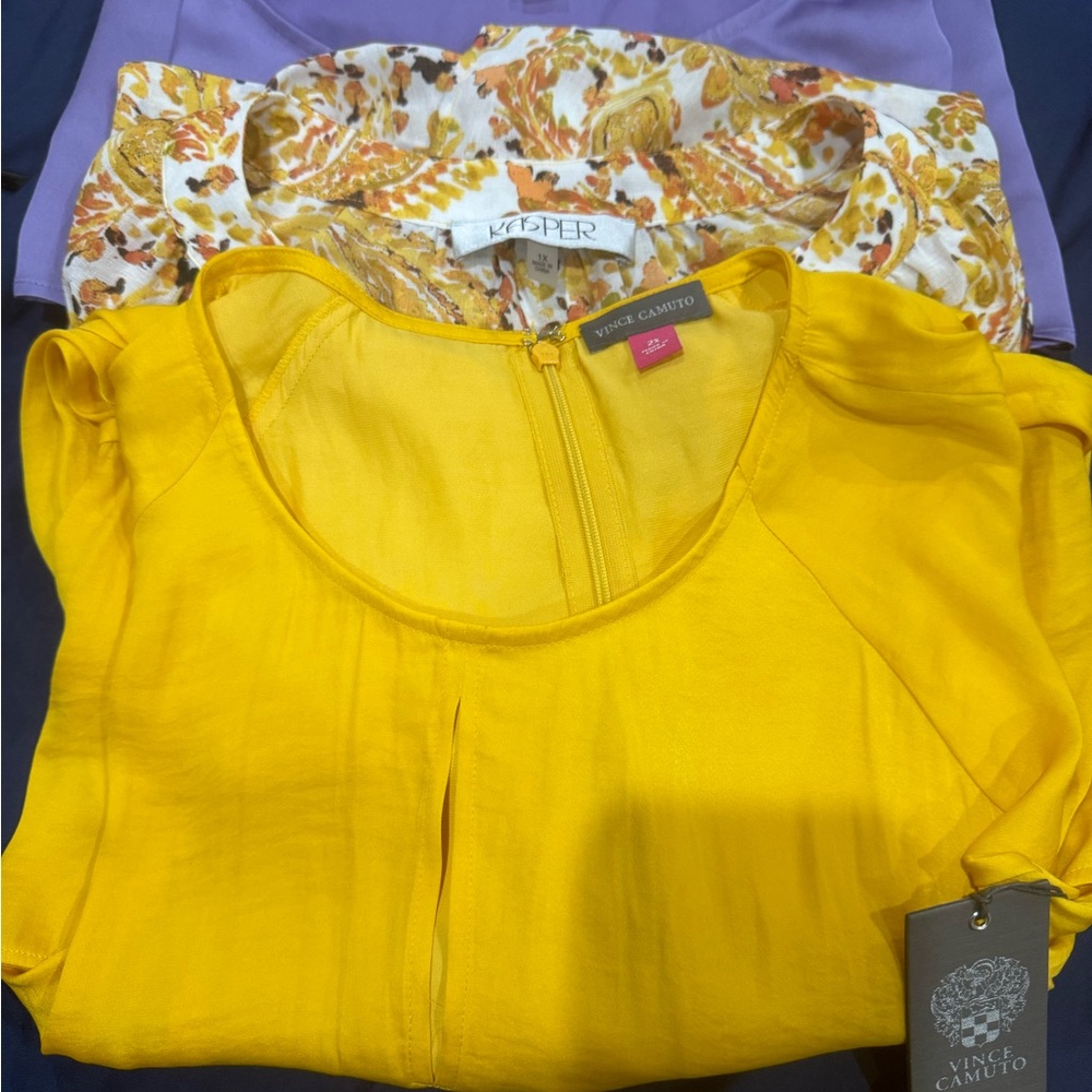 Office Wear Bundle - Vince Camuto Yellow 2X/Kasper Yellow/Nine West light purple